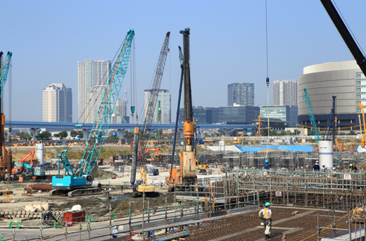 建築・土木工事現場の様子
